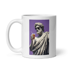 White glossy mug